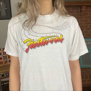 Vintage 90s Fiesta-val Music Festival Screen Stars Single Stitch Graphic…